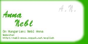 anna nebl business card